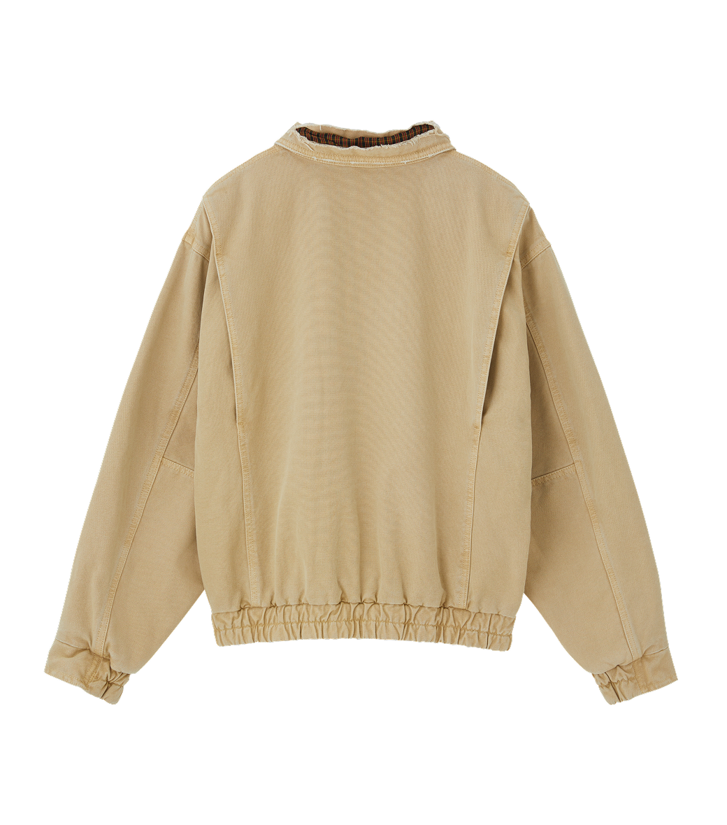 Llege - Destroyed A-2 Denim Jumper (Beige) product image 2 | TRAB K-Fashion Australia