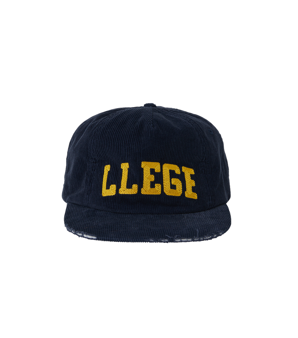 Llege - Logo Embroidery Corduroy Cap (Navy) product image 1 | TRAB K-Fashion Australia
