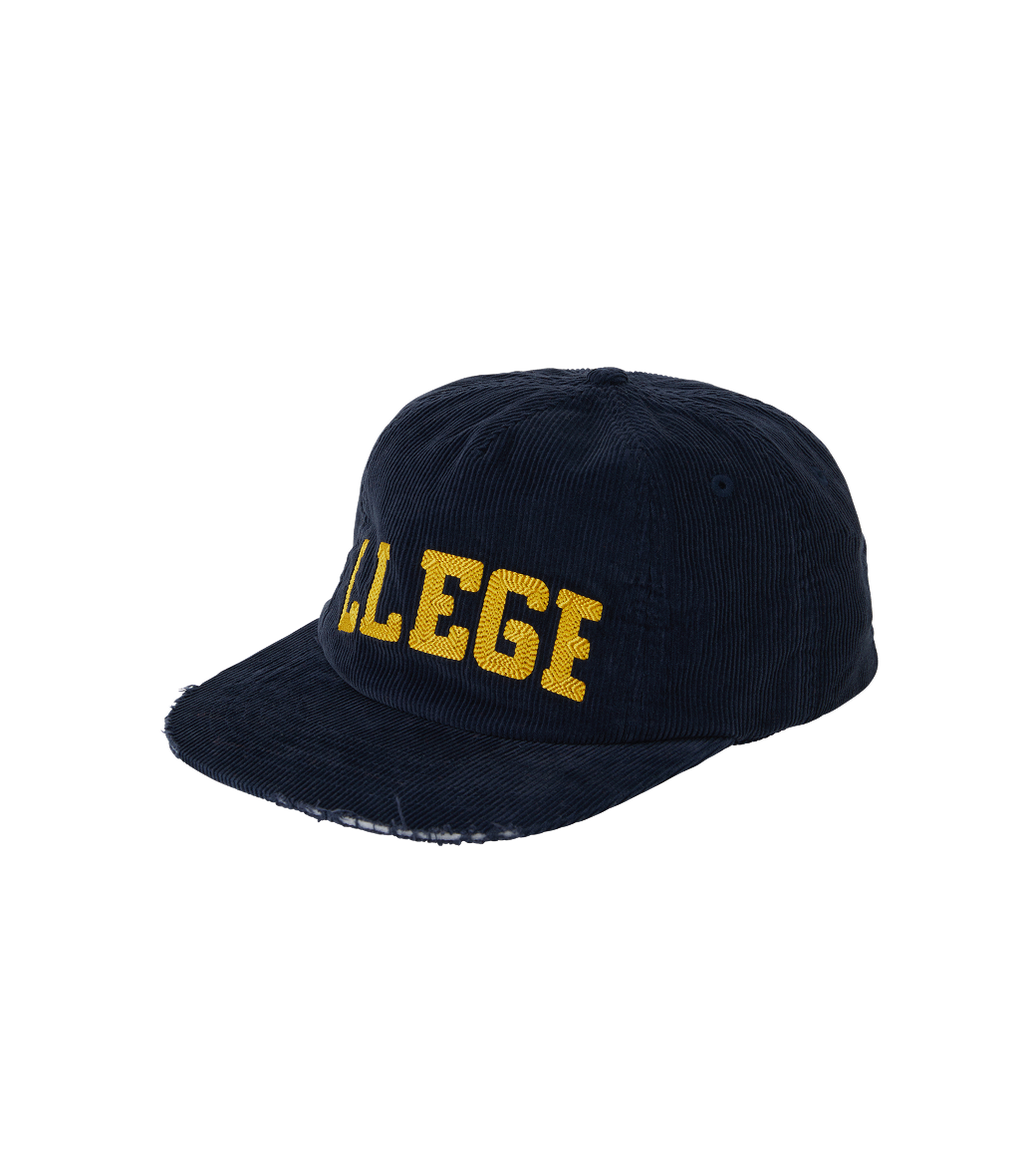 Llege - Logo Embroidery Corduroy Cap (Navy) product image 2 | TRAB K-Fashion Australia