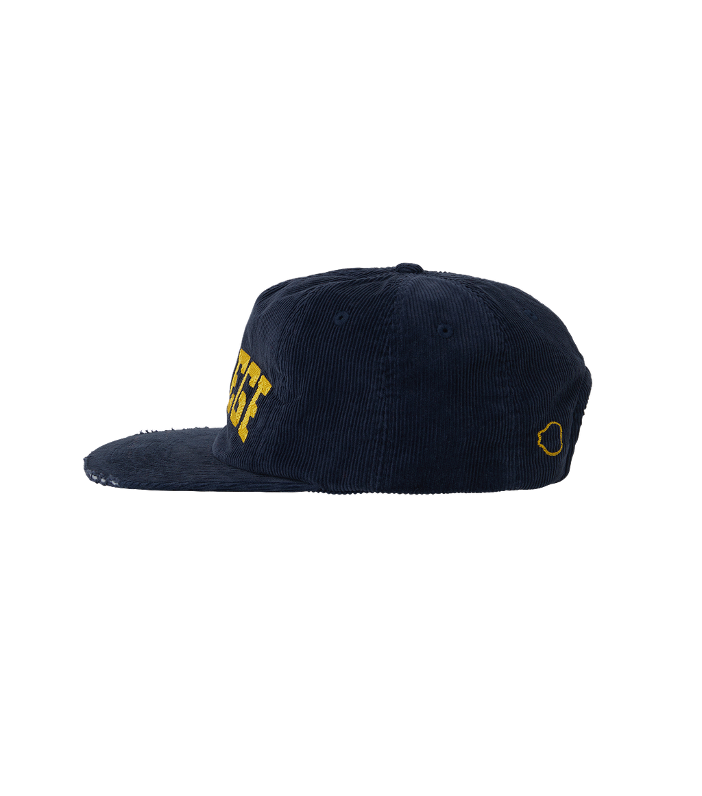 Llege - Logo Embroidery Corduroy Cap (Navy) product image 3 | TRAB K-Fashion Australia