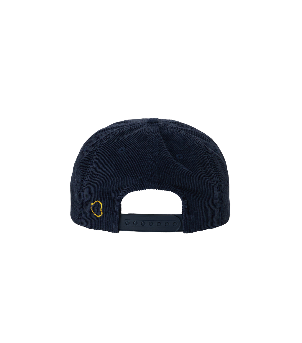 Llege - Logo Embroidery Corduroy Cap (Navy) product image 4 | TRAB K-Fashion Australia