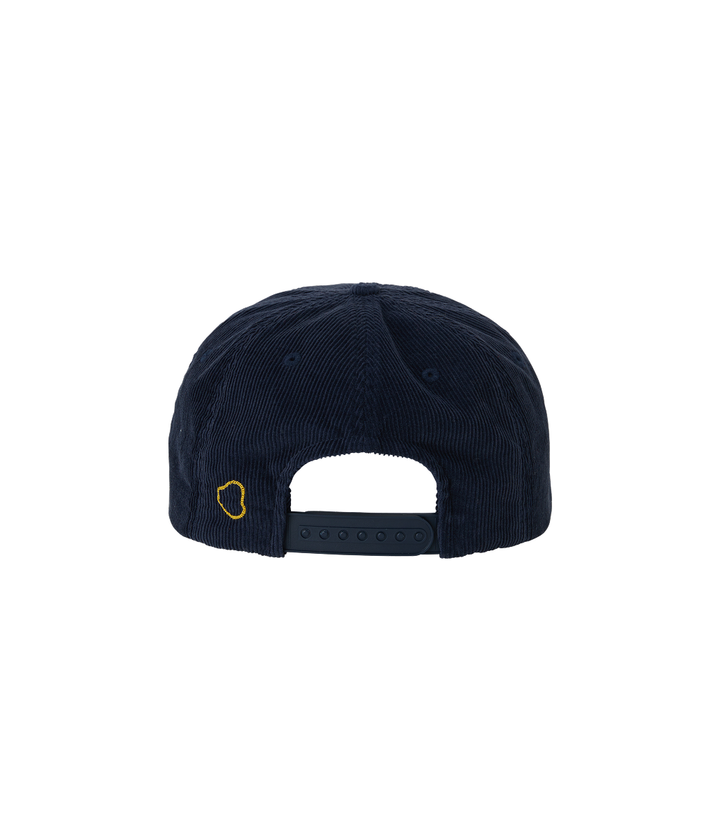 Llege - Logo Embroidery Corduroy Cap (Navy) product image 4 | TRAB K-Fashion Australia