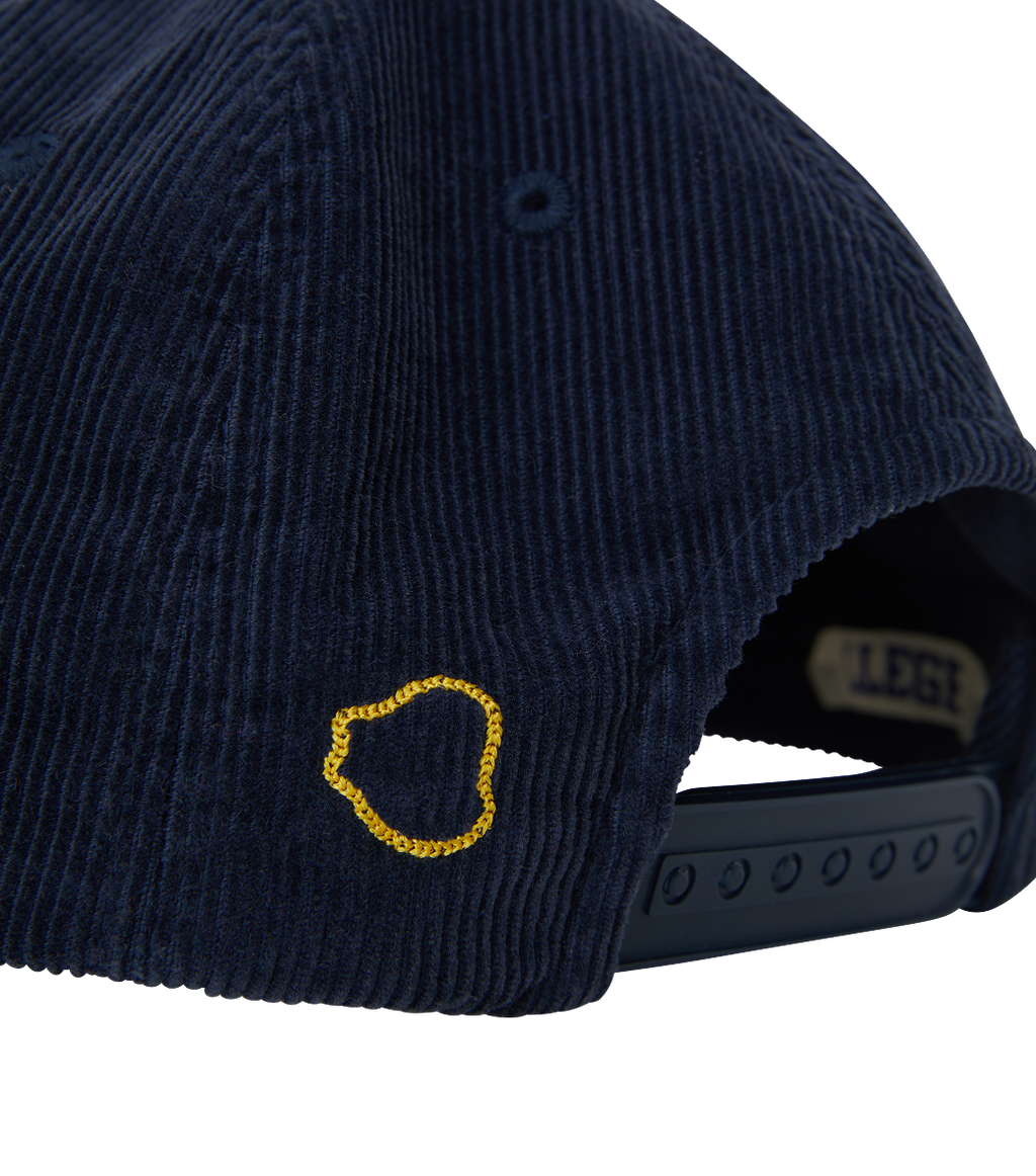 Llege - Logo Embroidery Corduroy Cap (Navy) product image 6 | TRAB K-Fashion Australia