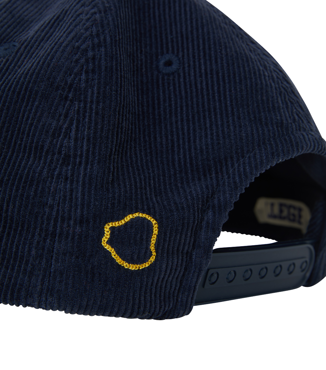 Llege - Logo Embroidery Corduroy Cap (Navy) product image 6 | TRAB K-Fashion Australia