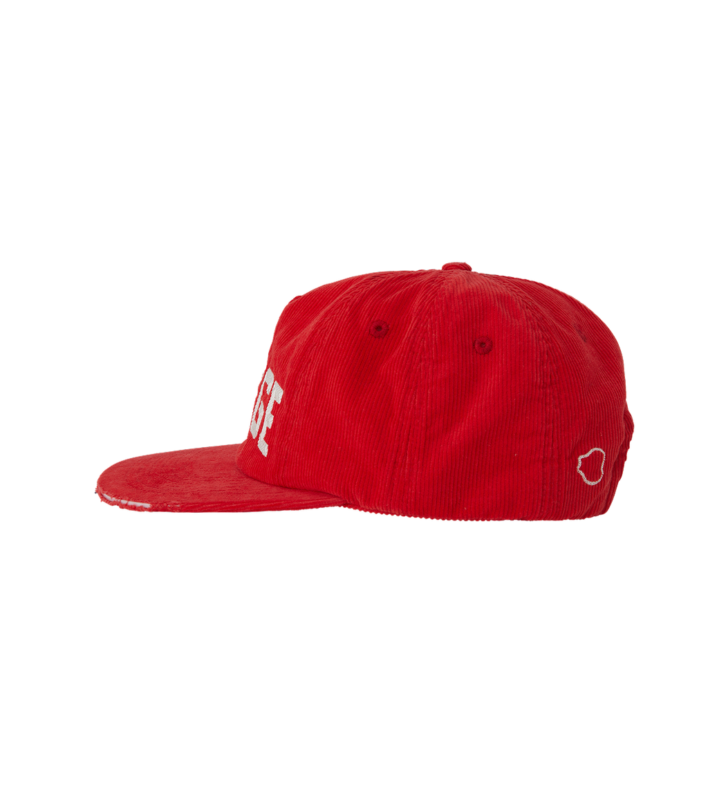Llege - Logo Embroidery Corduroy Cap (Red) product image 3 | TRAB K-Fashion Australia