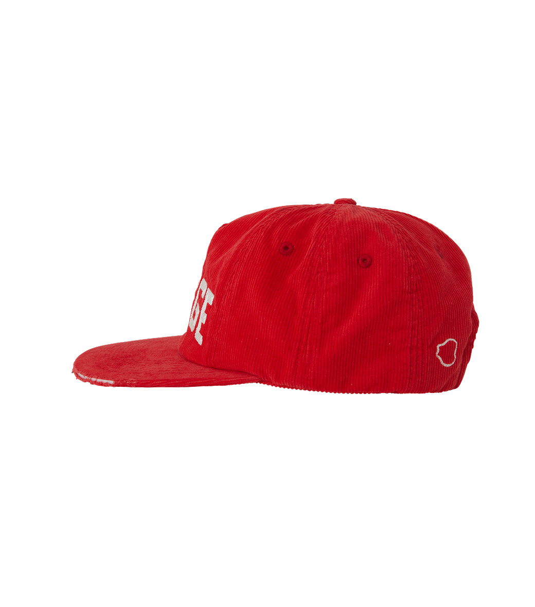 Llege - Logo Embroidery Corduroy Cap (Red) product image 3 | TRAB K-Fashion Australia