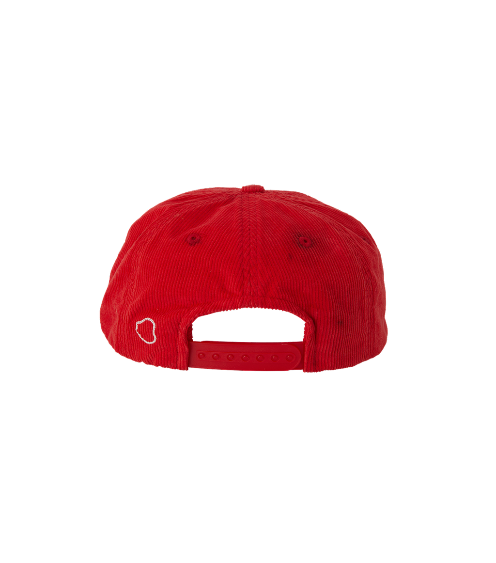 Llege - Logo Embroidery Corduroy Cap (Red) product image 4 | TRAB K-Fashion Australia