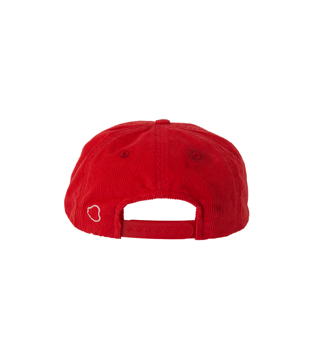 Llege - Logo Embroidery Corduroy Cap (Red) product image 4 | TRAB K-Fashion Australia