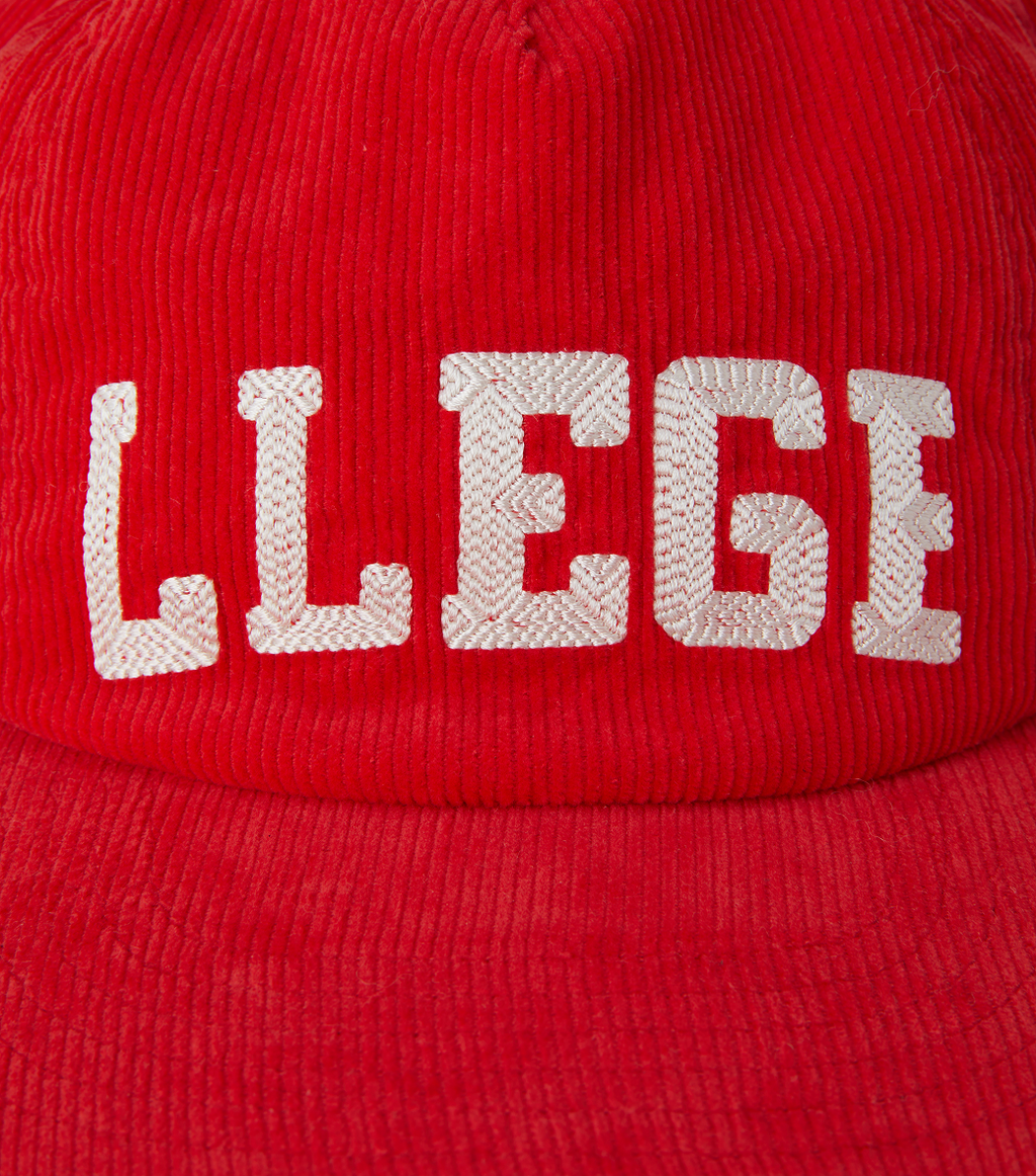 Llege - Logo Embroidery Corduroy Cap (Red) product image 5 | TRAB K-Fashion Australia