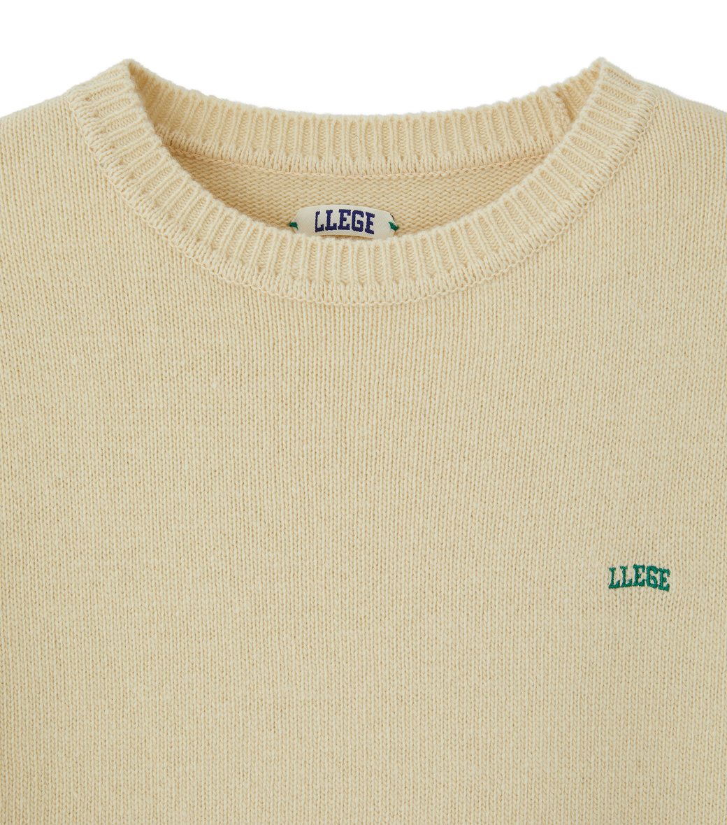 Llege - Classic Logo Sweater (Lemon) product image 3 | TRAB K-Fashion Australia