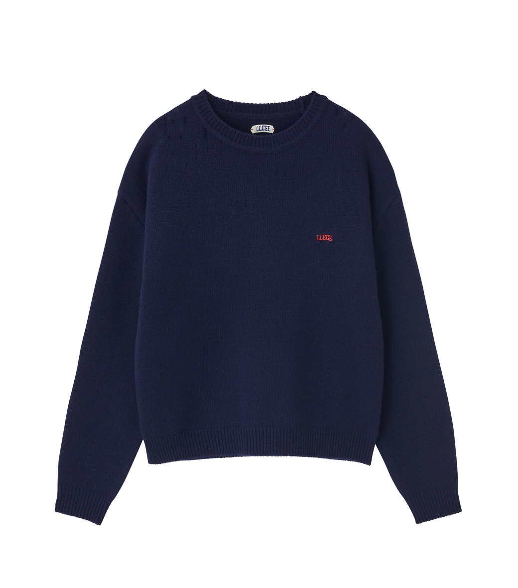 Llege - Classic Logo Sweater (Navy) product image 1 | TRAB K-Fashion Australia
