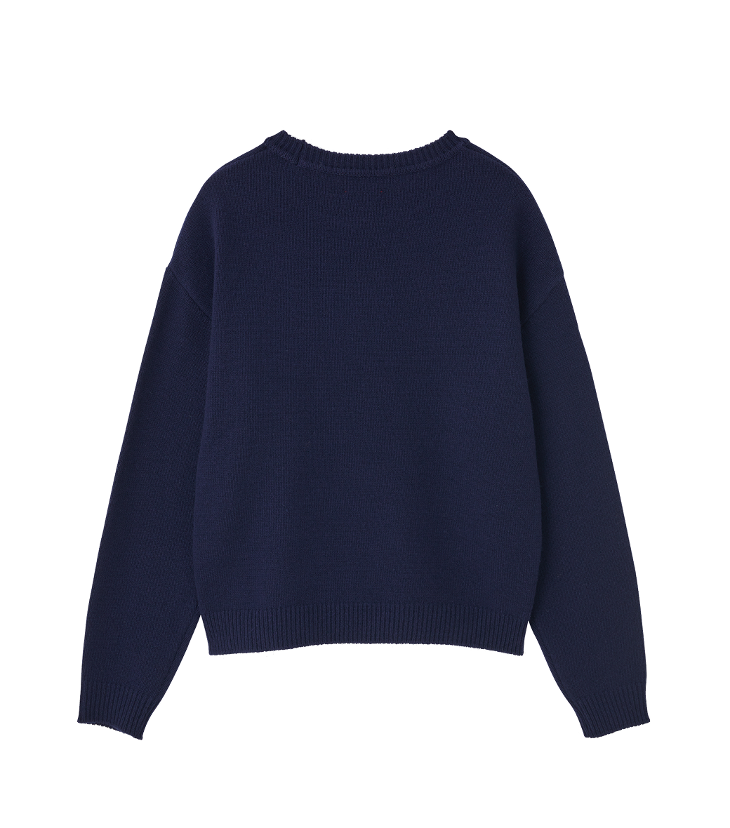 Llege - Classic Logo Sweater (Navy) product image 2 | TRAB K-Fashion Australia