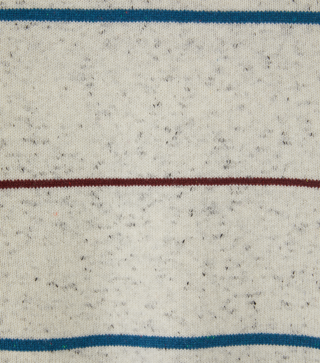 Llege - Melange Stripe Knit Sweater (Oatmeal) product image 5 | TRAB K-Fashion Australia