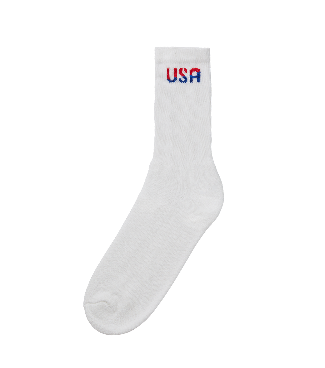 Llege - Usa Crew Socks 2PR (White) product image 3 | TRAB K-Fashion Australia