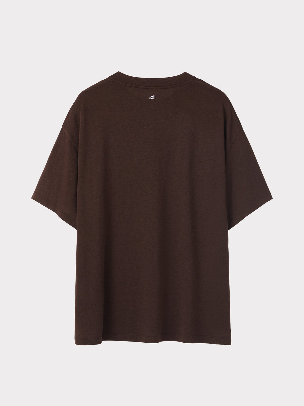 Recto - Wool Blend Oversized T-Shirt (Brown) product image 3 | TRAB K-Fashion Australia