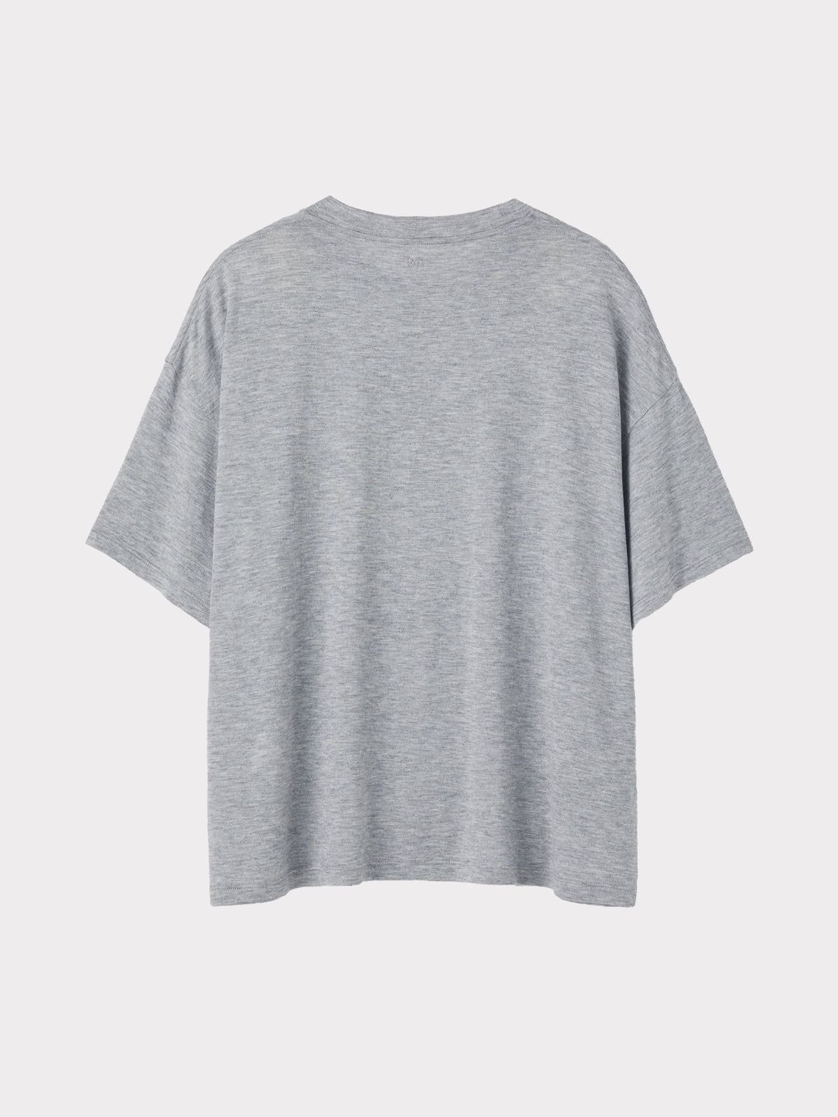 Recto - Wool Blend Oversized T-Shirt (Melange Grey) product image 2 | TRAB K-Fashion Australia
