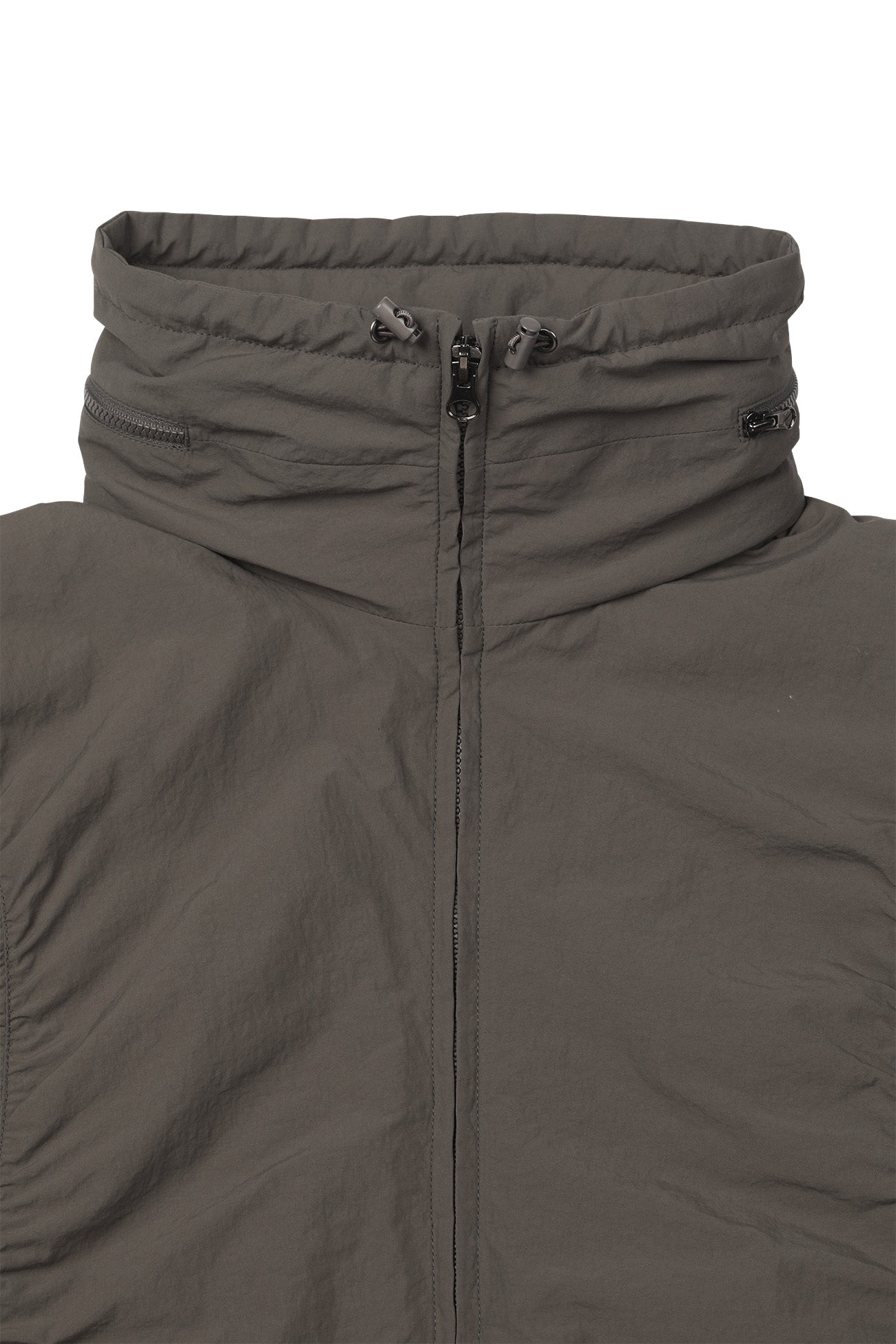 Deinet - Parka Ring Hooded Cropped Jumper (Khaki) product image 15 | TRAB K-Fashion Australia