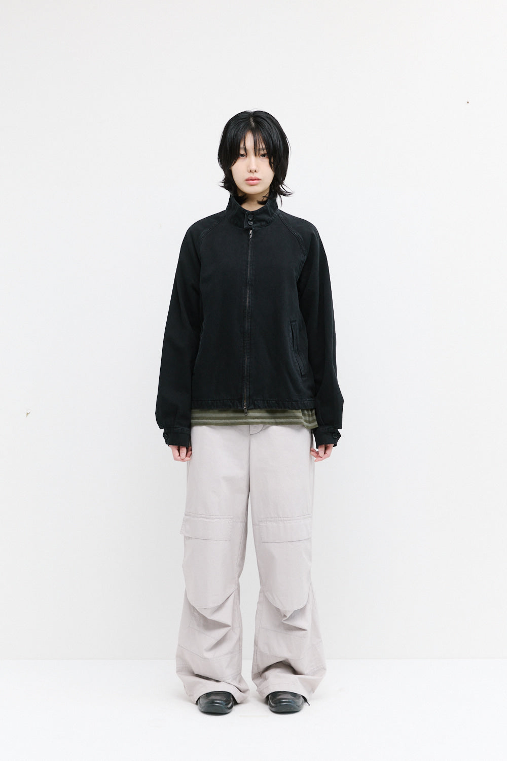 Hatchingroom - Harrington Denim Jacket (Black) product image 9 | TRAB K-Fashion Australia