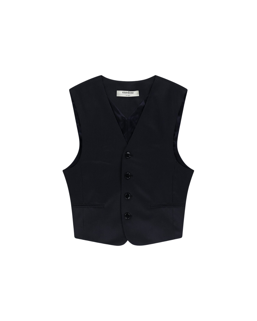 Kimhe Kim - Stripped Classic Vest (Navy) product image 13 | TRAB K-Fashion Australia