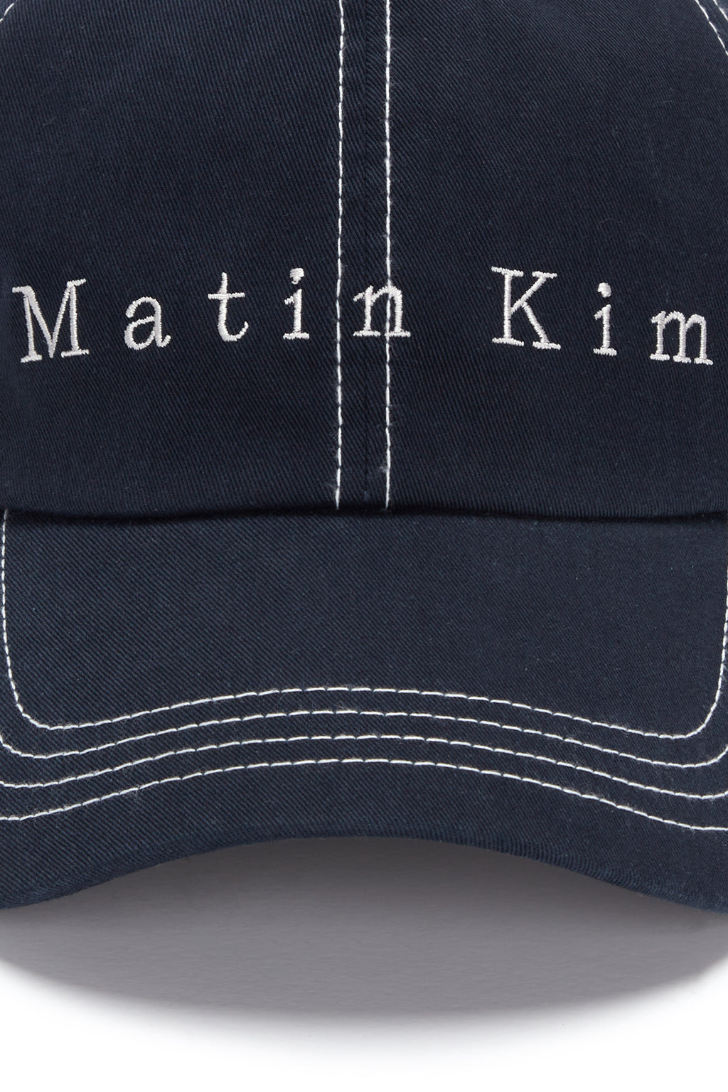 Matin Kim - Matin Stitch Ball Cap (Navy) product image 4 | TRAB K-Fashion Australia
