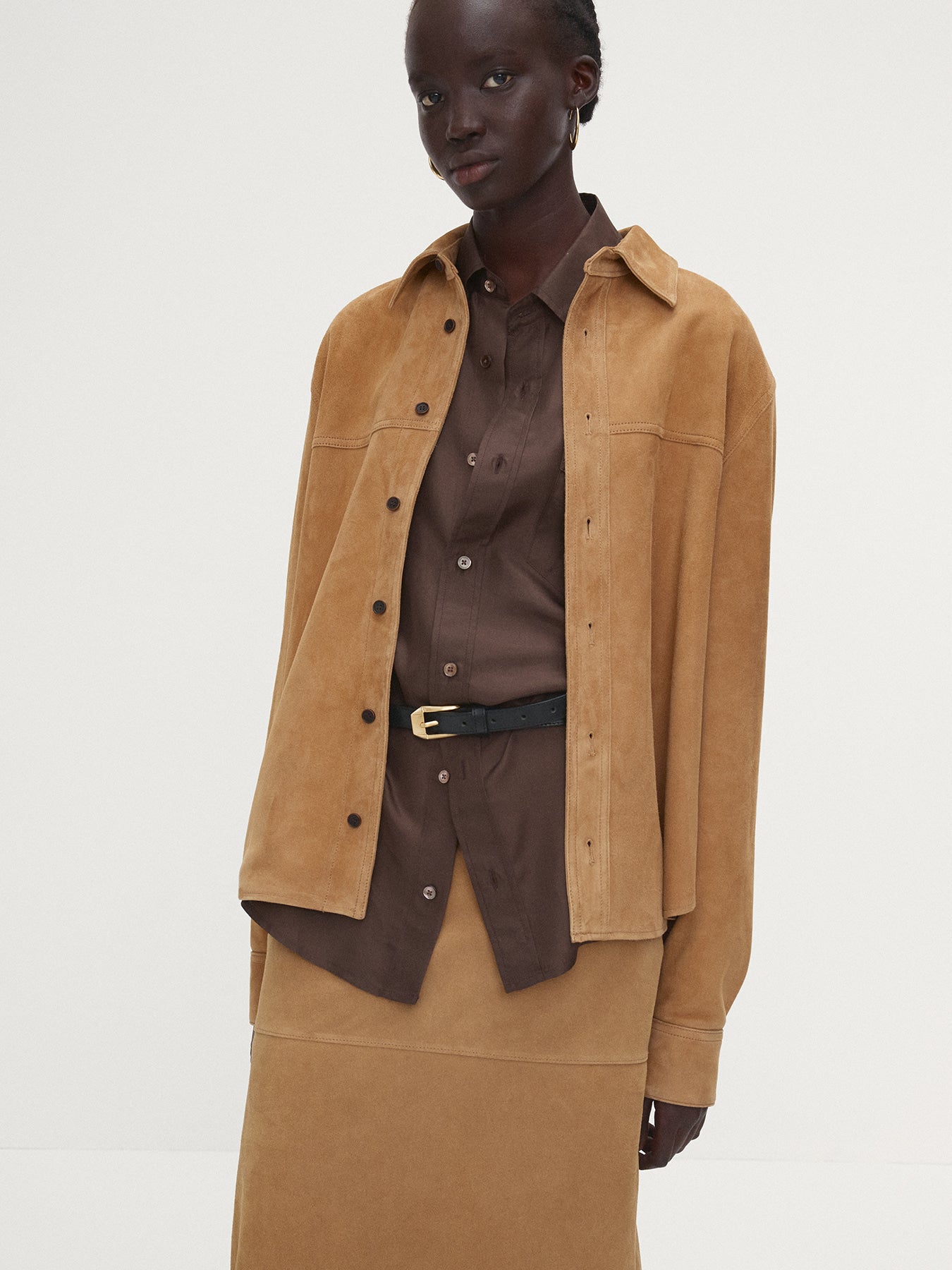 Tonywack - Suede Regular Fit Shirt (Light Beige) product image 4 | TRAB K-Fashion Australia