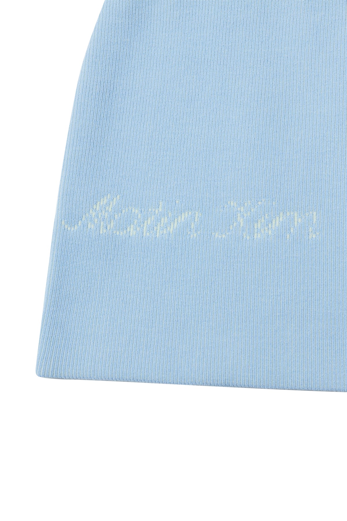 Matin Kim - Two Tone Banding Knit Mini Skirt (Blue) product image 4 | TRAB K-Fashion Australia