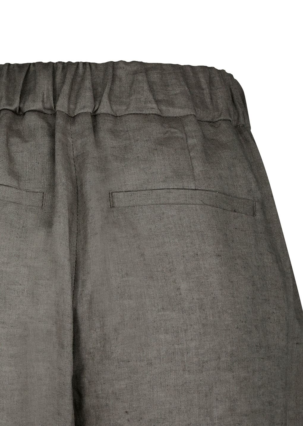 Amomento - [Pre-Order] Linen Tuck Pants (Khaki) product image 10 | TRAB K-Fashion Australia