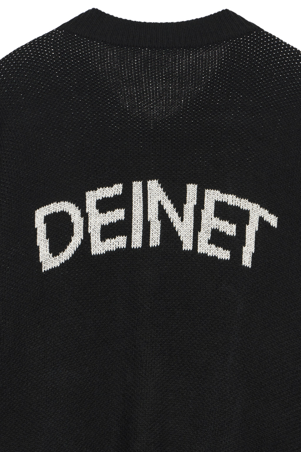 Deinet - D Jacquard Long Knit Zip-Up (Black) product image 15 | TRAB K-Fashion Australia