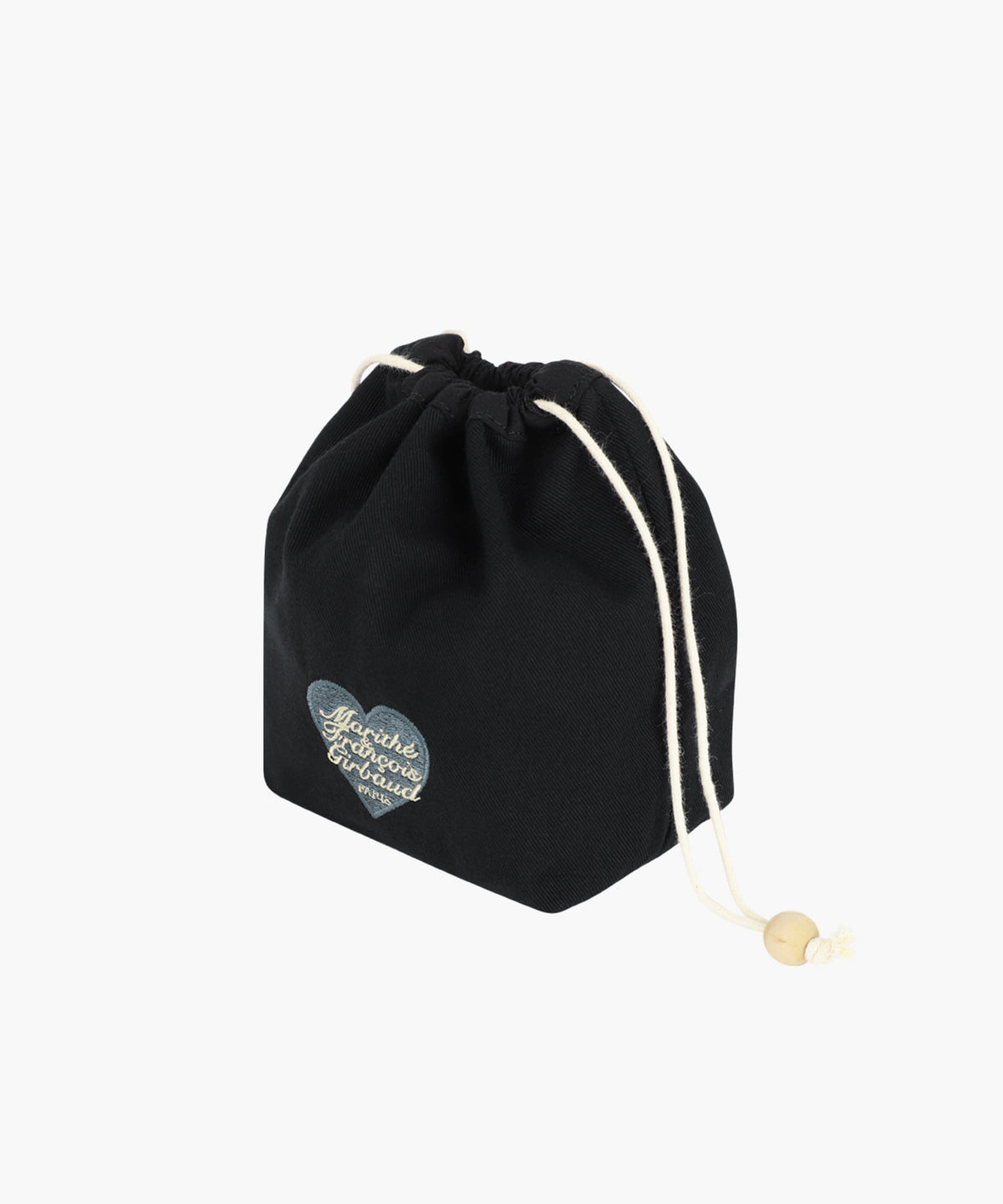 Marithe & Francois Girbaud - Heart Classic Logo String Pouch (Black) product image 2 | TRAB K-Fashion Australia