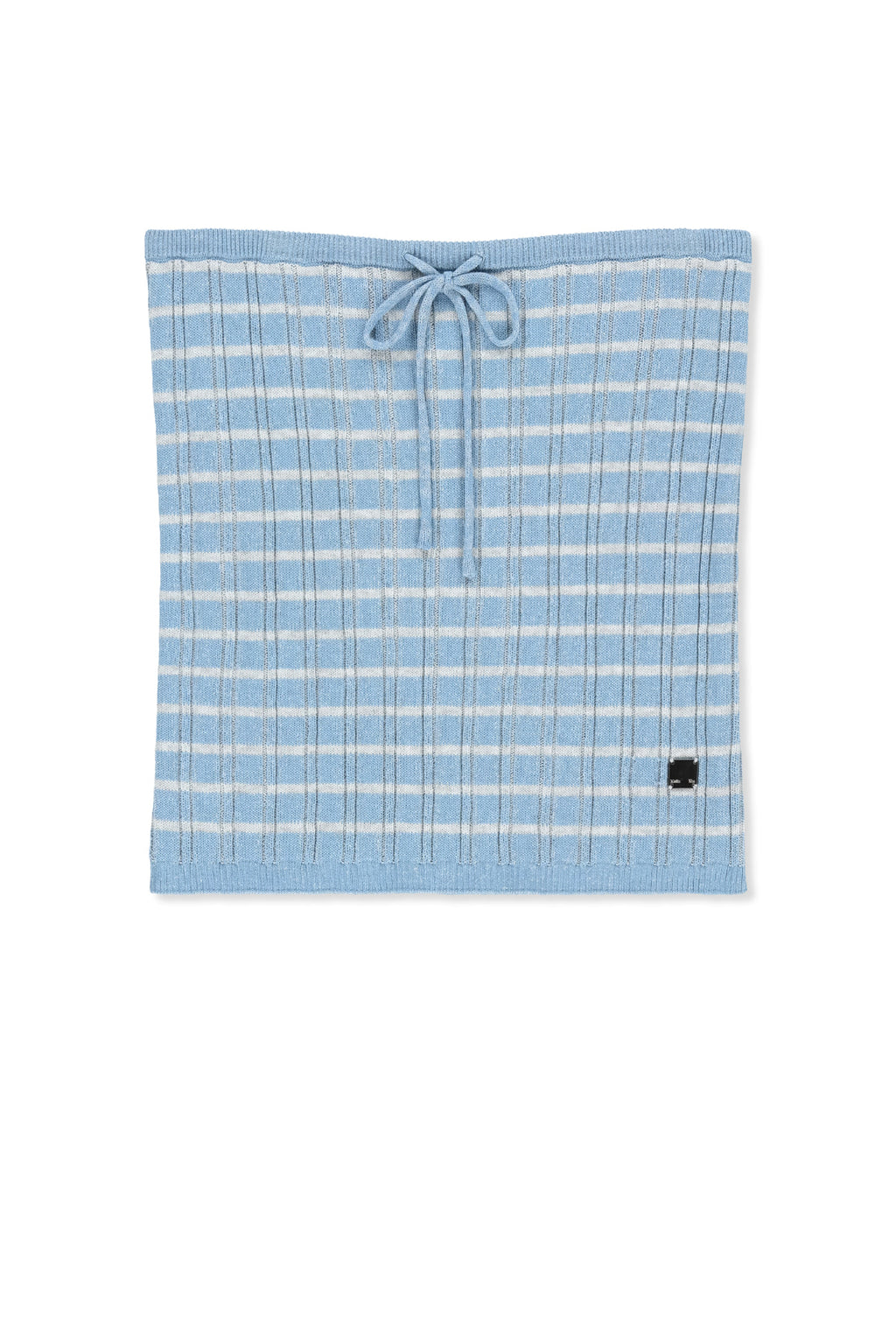 Matin Kim - Stripe Knit Tube Top (Light Blue) product image 1 | TRAB K-Fashion Australia