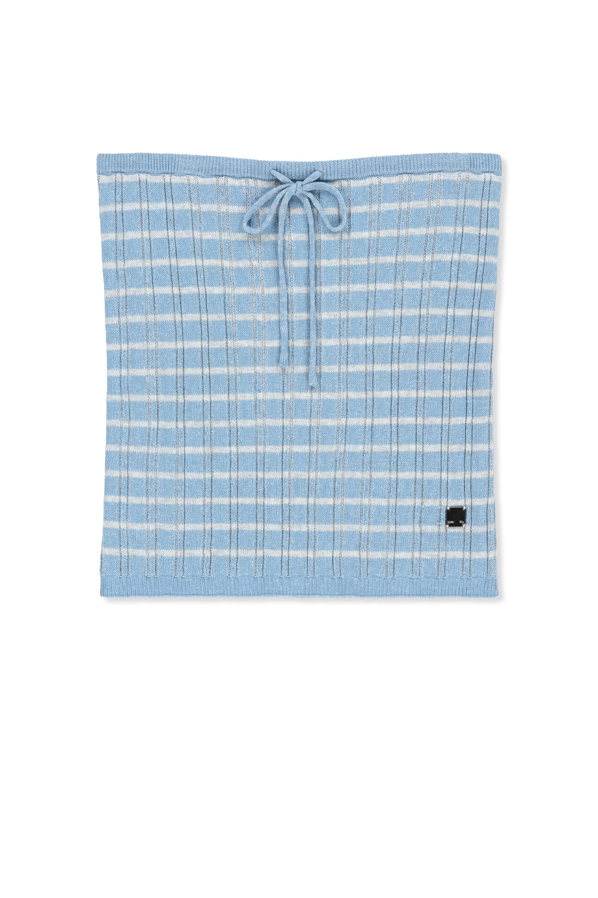 Matin Kim - Stripe Knit Tube Top (Light Blue) product image 1 | TRAB K-Fashion Australia