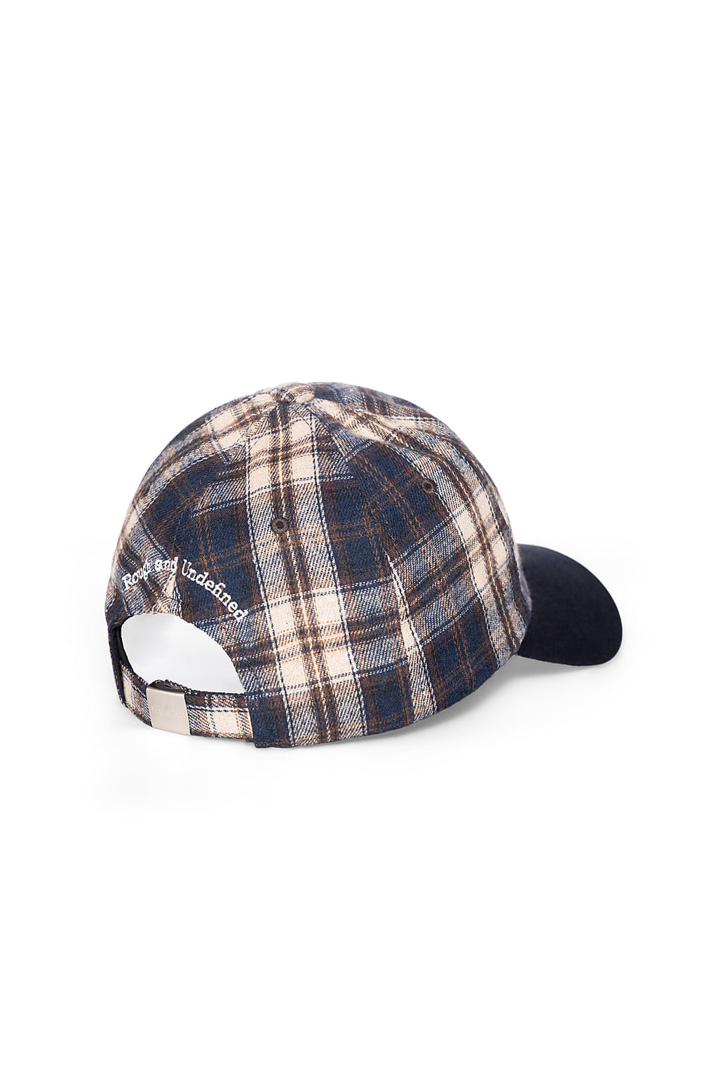 Matin Kim - Matin Contrast Brim Check Ball Cap (Navy) product image 3 | TRAB K-Fashion Australia