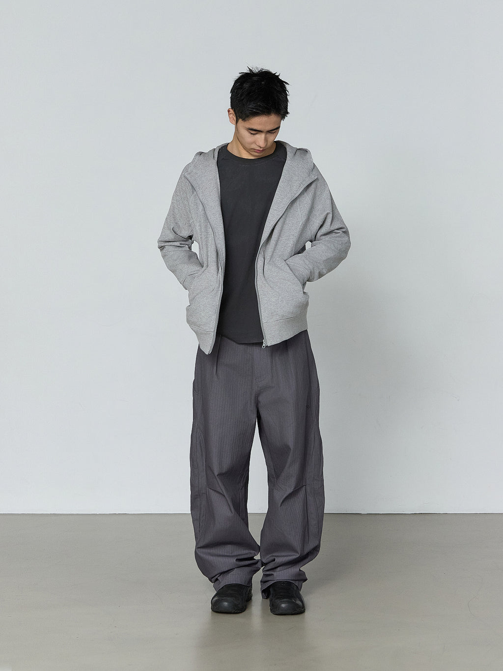 San San Gear - Back Pocket Pants (Blue Charcoal) product image 2 | TRAB K-Fashion Australia