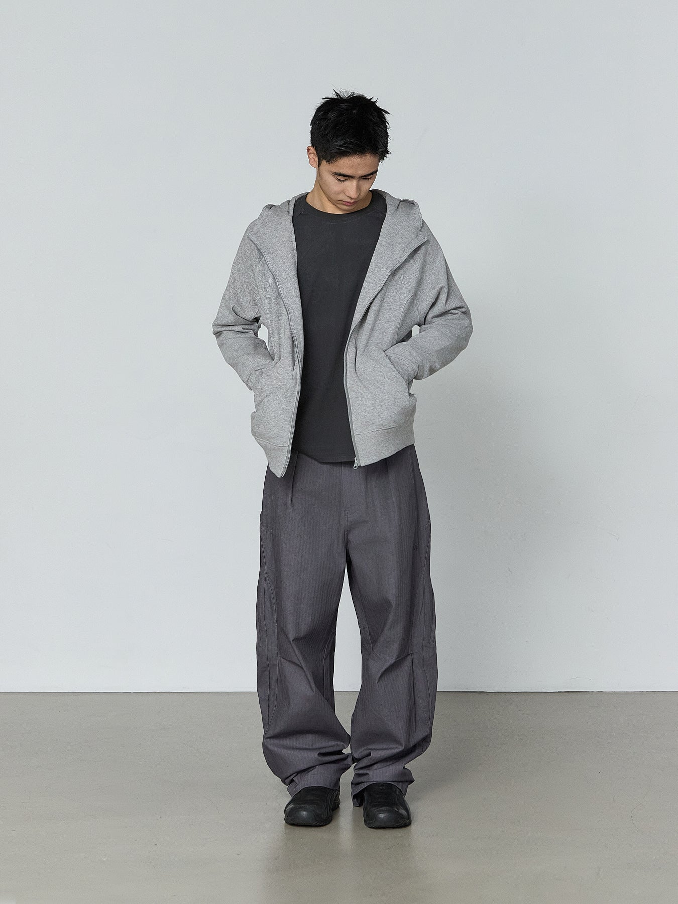 San San Gear - Back Pocket Pants (Blue Charcoal) product image 2 | TRAB K-Fashion Australia