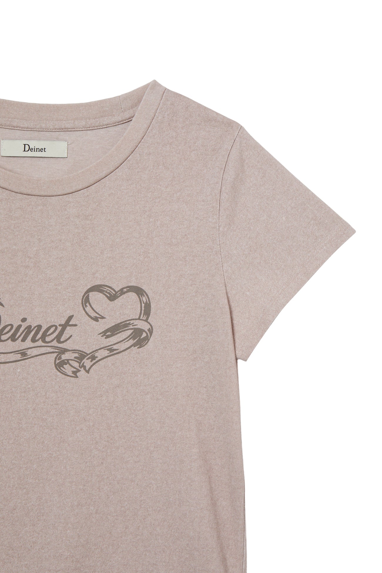 Deinet - Ruffle Washed T-Shirt (Beige) product image 4 | TRAB K-Fashion Australia