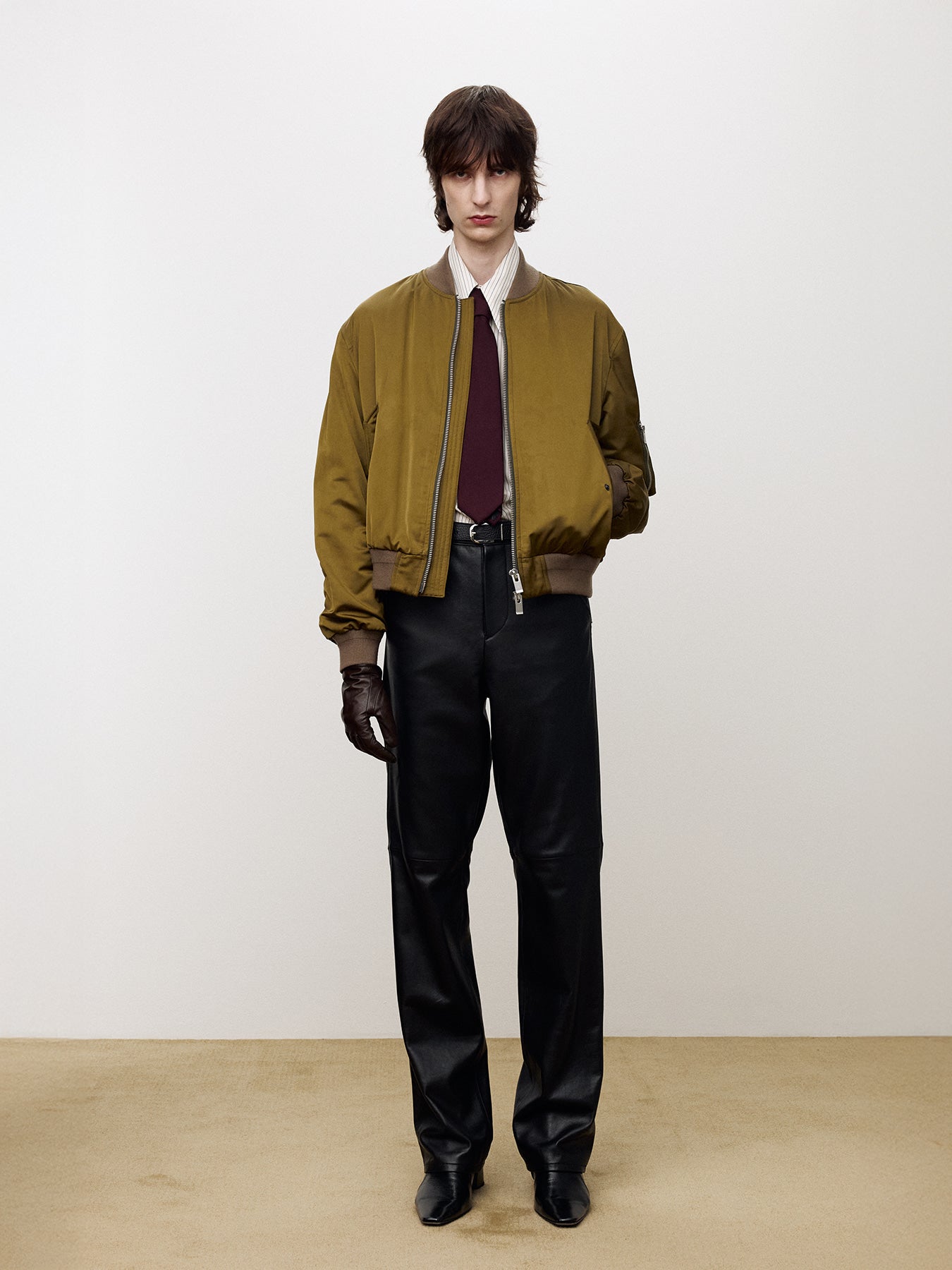 Tonywack - Nylon Bomber Jacket (Olive Gold) product image 2 | TRAB K-Fashion Australia