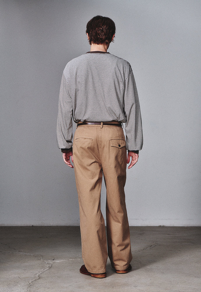 Art if acts - Washed Stripe Long Sleeve (Wood) product image 3 | TRAB K-Fashion Australia