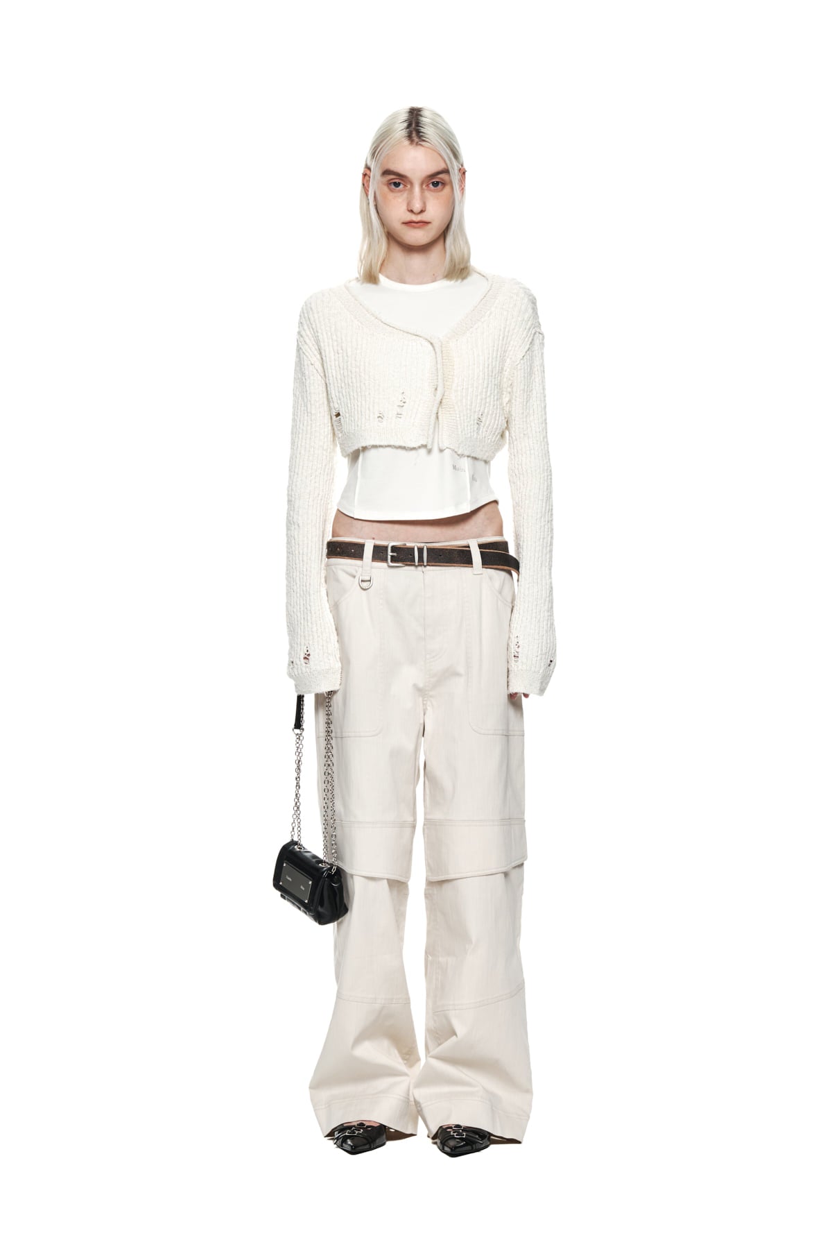 Matin Kim - Knee Big Pocket Cotton Pants (Ivory) product image 10 | TRAB K-Fashion Australia