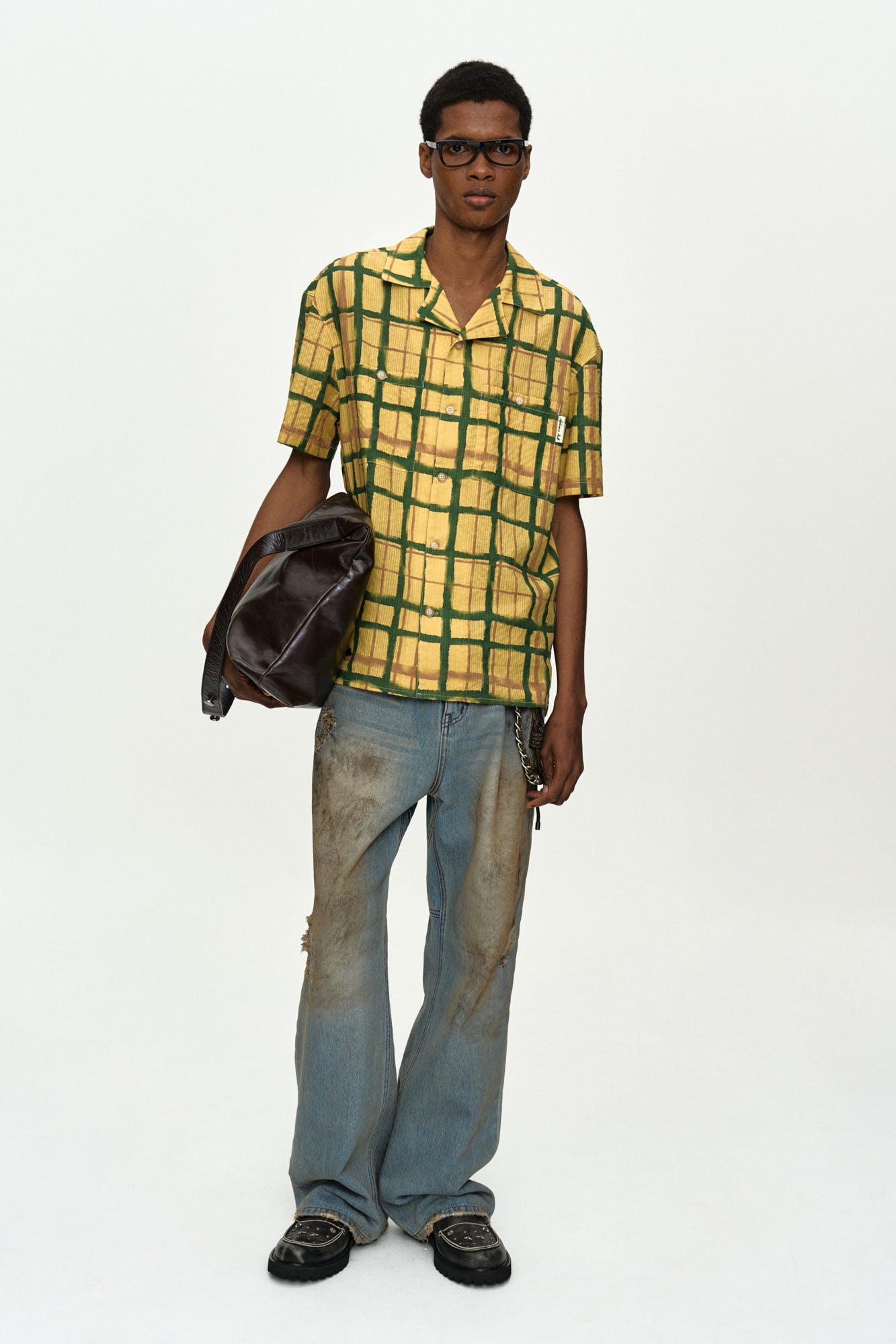 Andersson Bell - Unisex Destroyed Wide-Leg Jeans (Blue) product image 11 | TRAB K-Fashion Australia