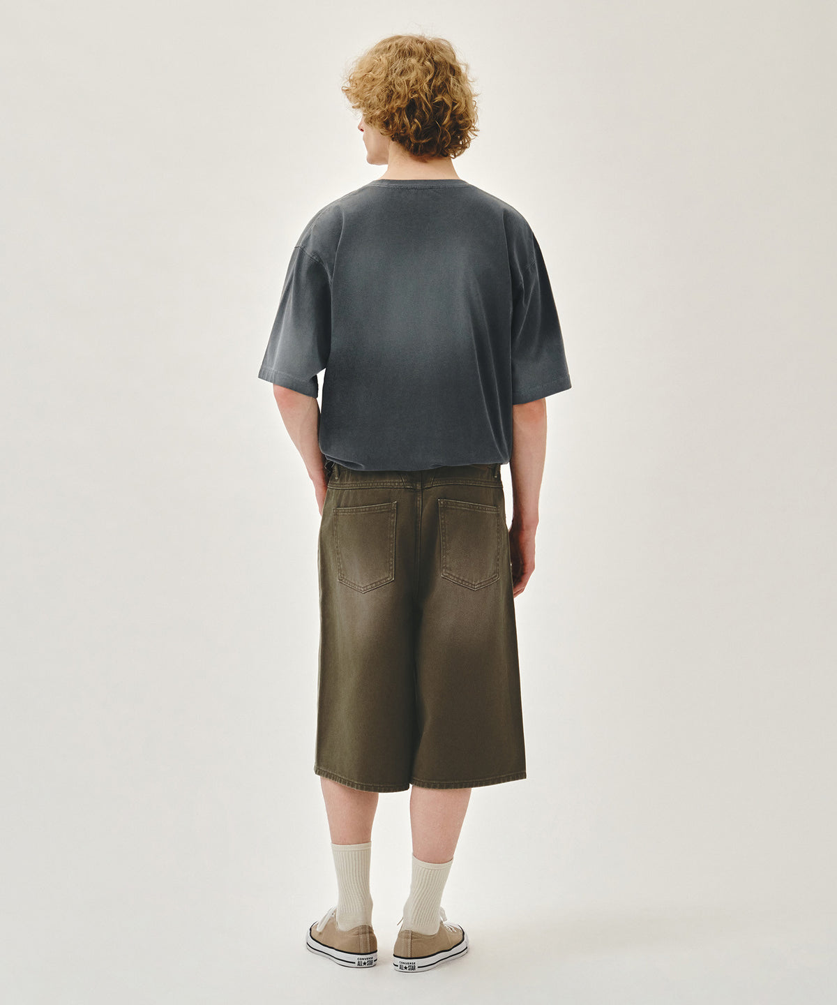 Marithe & Francois Girbaud - Bermuda Denim Pants (Brown) product image 5 | TRAB K-Fashion Australia