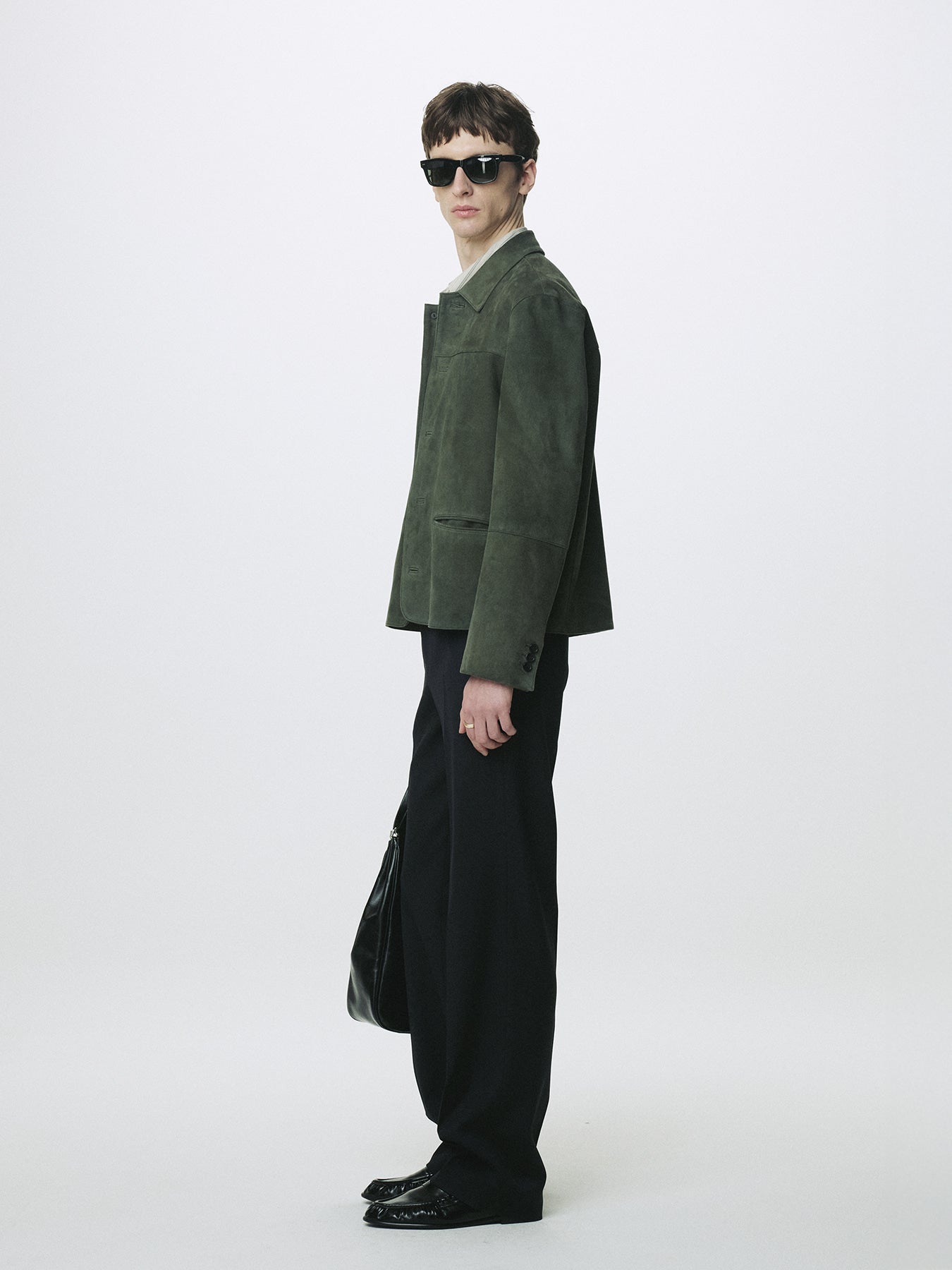 Tonywack - Wool Tailored Straight Trousers (Midnight) product image 3 | TRAB K-Fashion Australia