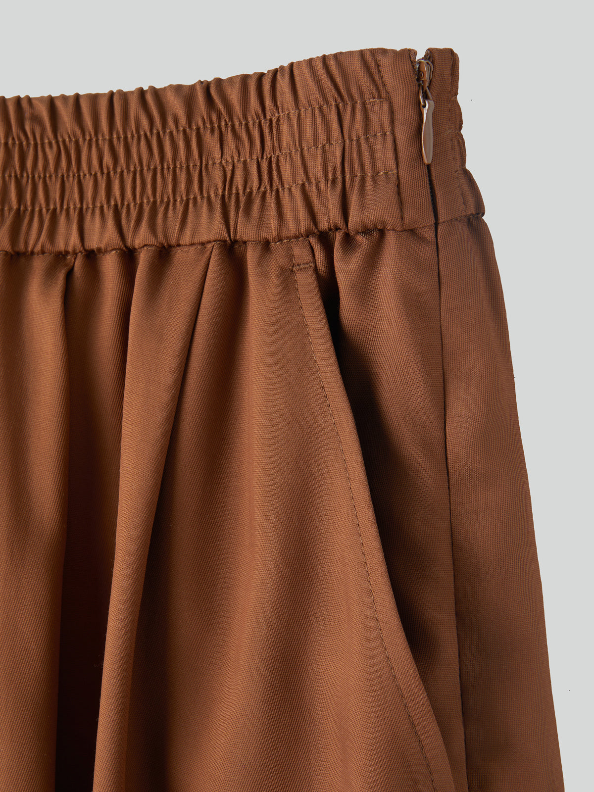 Recto - Banding Wide Culotte Pants (Red Brown) product image 5 | TRAB K-Fashion Australia