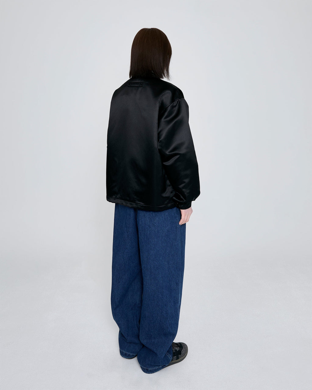 yeseyesee - Chain Stitch Logo Coach Jacket (Black) product image 12 | TRAB K-Fashion Australia