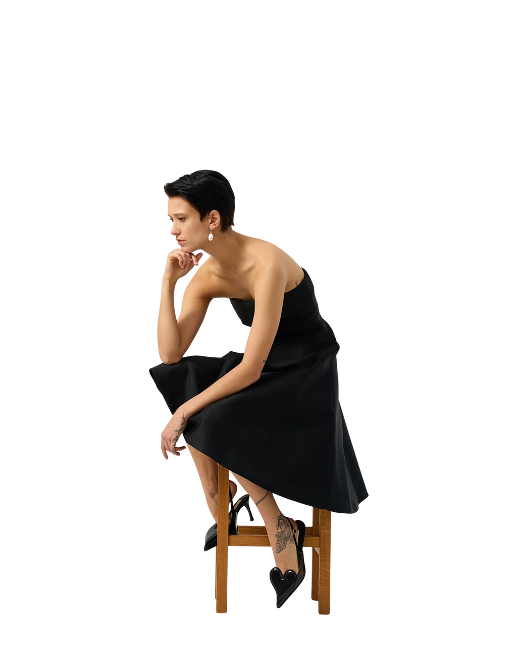 Kimhe Kim - Neo Emma Tube Top Midi Dress (Black) product image 6 | TRAB K-Fashion Australia