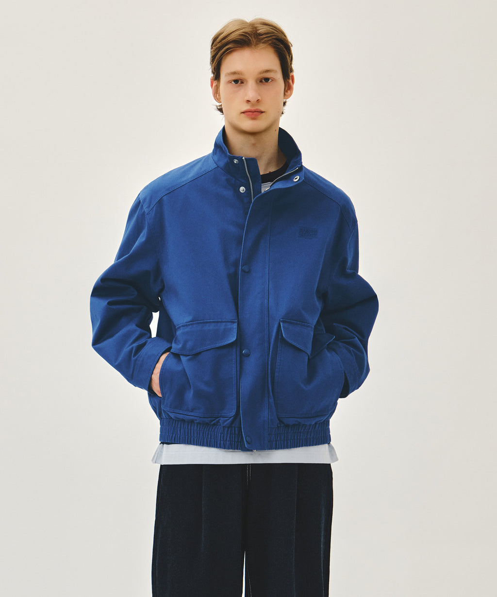 Marithe & Francois Girbaud - Basic Harrington Jacket (Blue) product image 1 | TRAB K-Fashion Australia