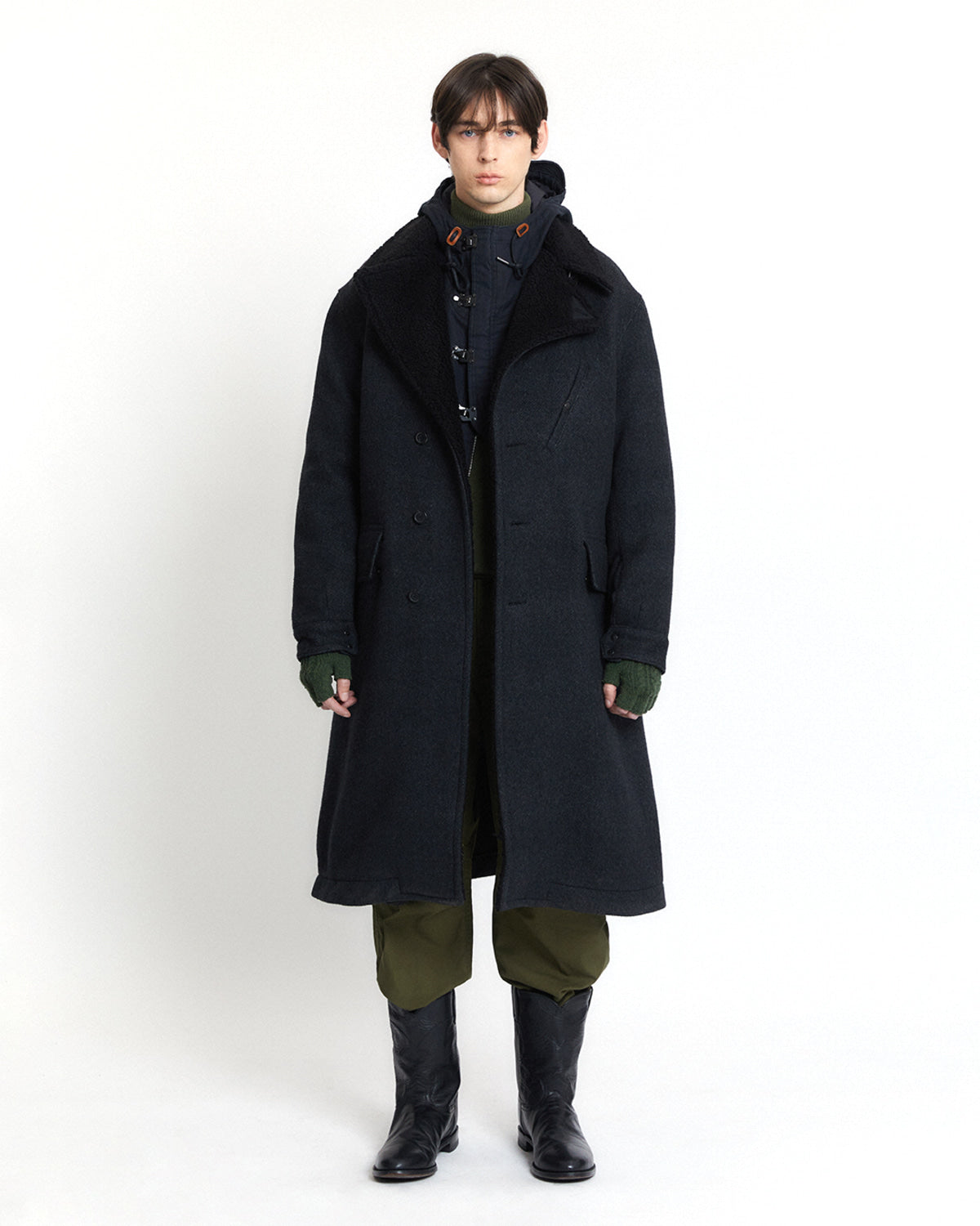 Eastlogue - Shearing Rider Coat (Ash Black) product image 1 | TRAB K-Fashion Australia