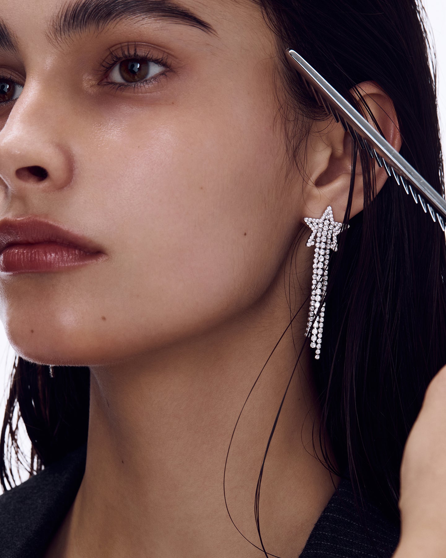 Numbering - Pave Star Drop Earrings #4112 product image 4 | TRAB K-Fashion Australia