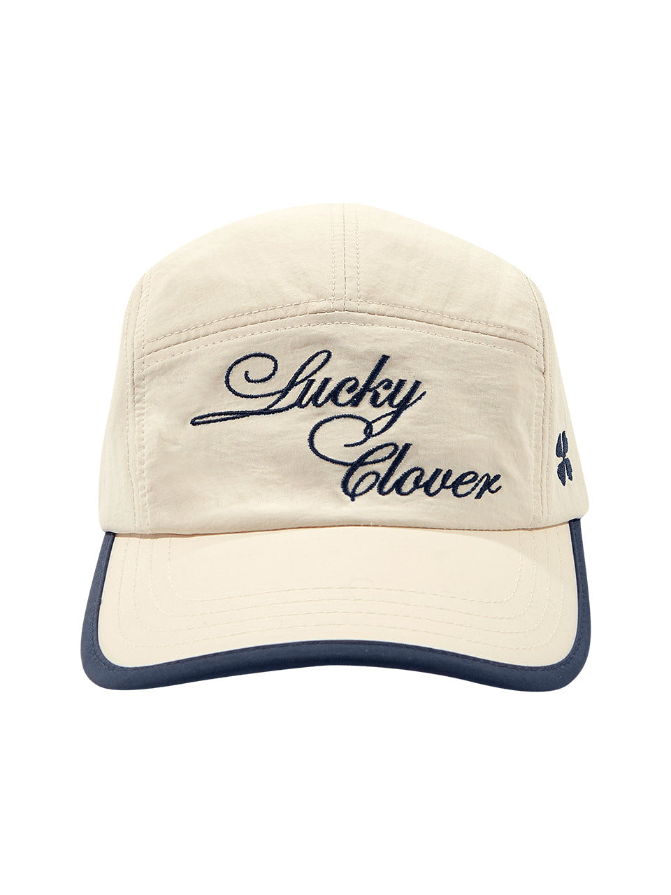 Margarin Fingers - Lucky Clover Camp Cap (Cream Navy) product image 2 | TRAB K-Fashion Australia