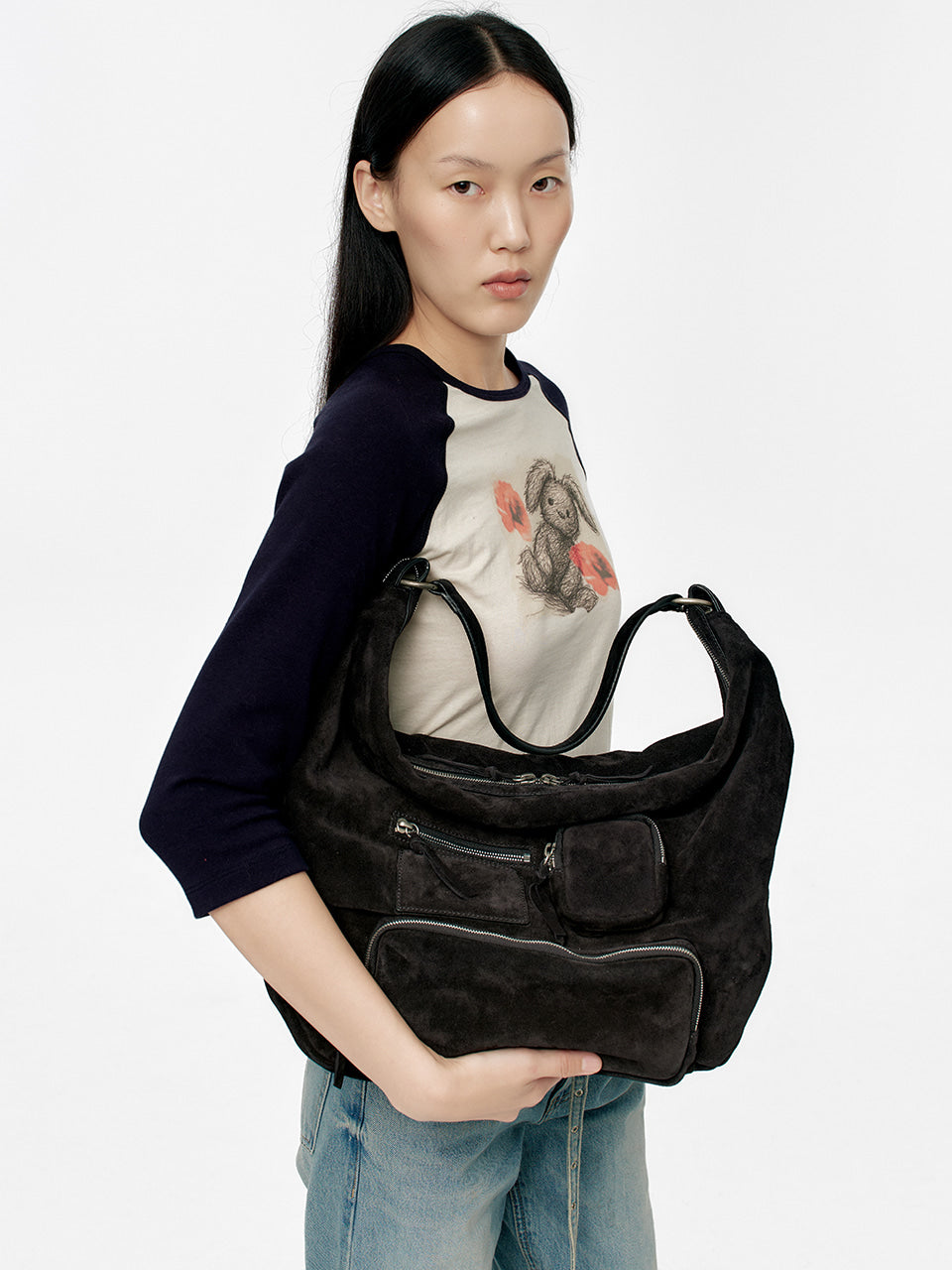 Marge Sherwood - City Hobo Ns (Black Suede) product image 2 | TRAB K-Fashion Australia