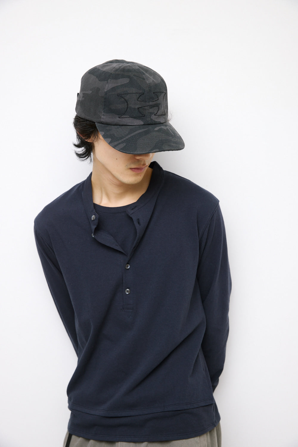 Hatchingroom - Camo H Cap (Charcoal) product image 7 | TRAB K-Fashion Australia